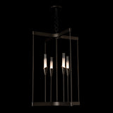 Lilium 4-Light Chandelier detail in Oil Rubbed Bronze, by Hubbardton Forge