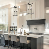 Lilium 4-Light Chandelier lifestyle view by Hubbardton Forge