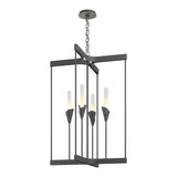 Lilium 4-Light Chandelier in Natural Iron by Hubbardton Forge