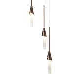 Lilium 5-Light Round Pendant, shown in Bronze, Standard, by Hubbardton Forge