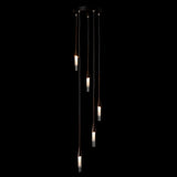 Lilium 5-Light Round Pendant detail in Bronze, Standard, by Hubbardton Forge