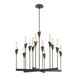Lilium Chandelier 12 Light in Bronze by Hubbardton Forge
