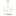 Lilium Chandelier 6 Light, shown in Modern Brass, by Hubbardton Forge