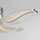 Lillet LED Flush Mount Polished Nickel By Studio M Detailed View