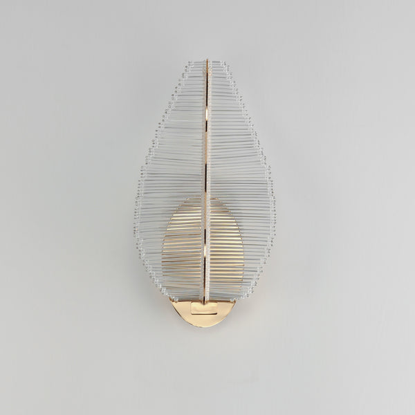 Lillet LED Wall Sconce Gold By Studio M Front View