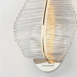 Lillet LED Wall Sconce Polished Nickel By Studio M Detailed View
