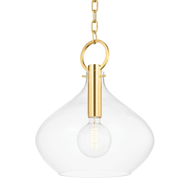 Lina Pendant - Aged Brass by Hudson Valley