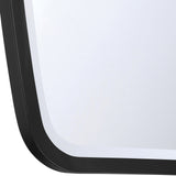Lindee Mirror Matte Black By Crystorama - Detailed View