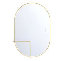 Linden LED Mirror 24" X 36" Gold by Eurofase