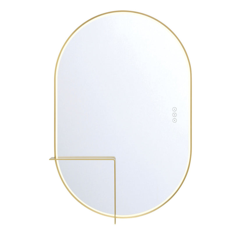 Linden LED Mirror 24" X 36" Gold by Eurofase