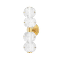 Lindley Bath and Vanity Light - 4-Light - Aged Brass by Hudson Valley