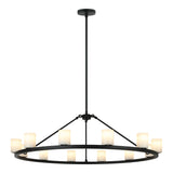 Lindy Pendant 12-Light Matte Black