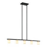 Lindy Pendant 5-Light Matte Black