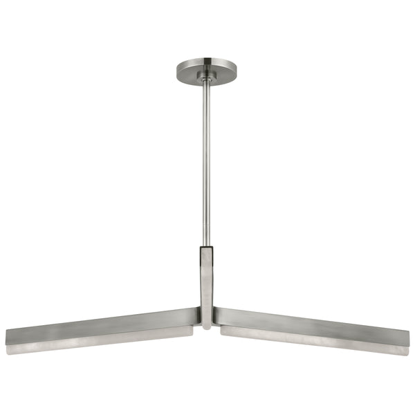 Linea Chandelier Antique Nickel By Visual Comfort Modern - Front View1