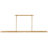 Linea Linear Suspension Light Hand Rubbed Antique Brass By Visual Comfort Modern - Front View2
