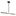 Lineare Pendant 28 inch / 2 Light Matte Black & Aged Gold Brass