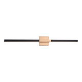 Lineare Wall Sconce 36 Inch Matte Black & Aged Gold Brass