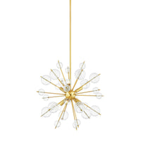 Linnea Chandelier - Aged Brass