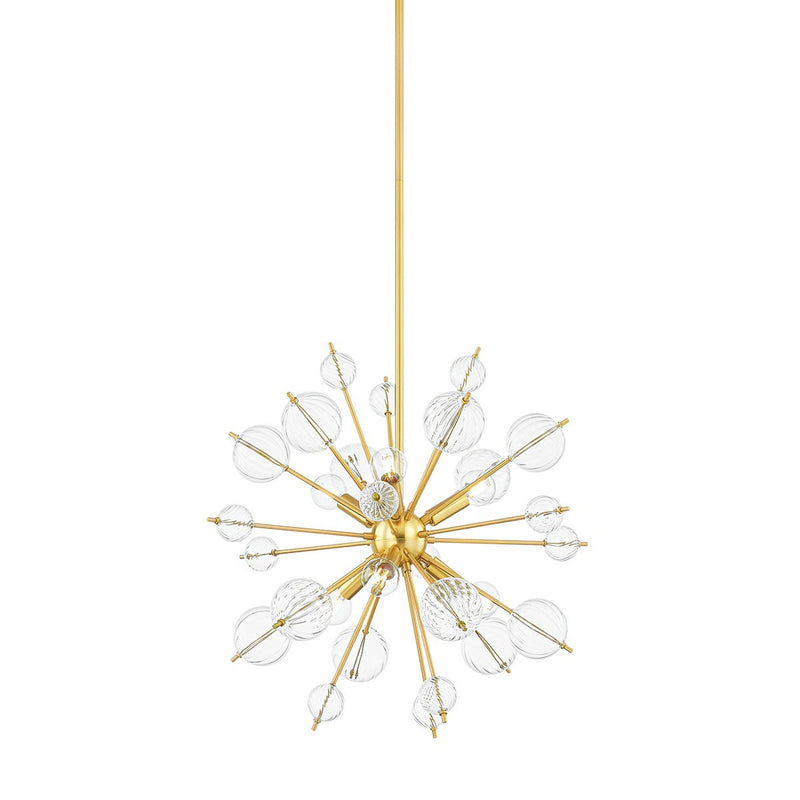 Linnea Chandelier - Aged Brass