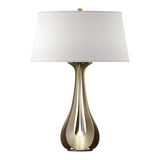 Lino Table Lamp in Soft Gold, Flax Shade by Hubbardton Forge