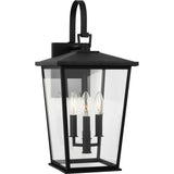 Linton Outdoor Wall Lantern — 20.5 Inch, Textured Black