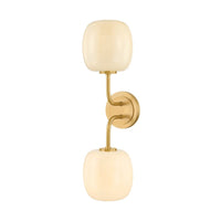 Lisette Bath and Vanity Light - Aged Brass