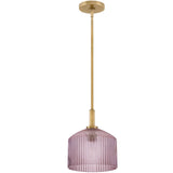 Lisette Pendant Light Lacquered Brass Rose By Lark Living - Front View1