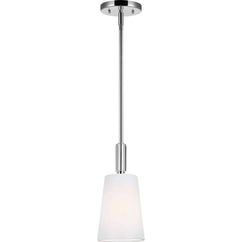 Lismore Mini Pendant — 5", Polished Nickel