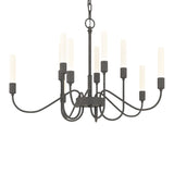 Lisse Chandelier 10 Light in Natural Iron by Hubbardton Forge