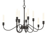 Lisse Chandelier 10 Light in Oil Rubbed Bronze by Hubbardton Forge