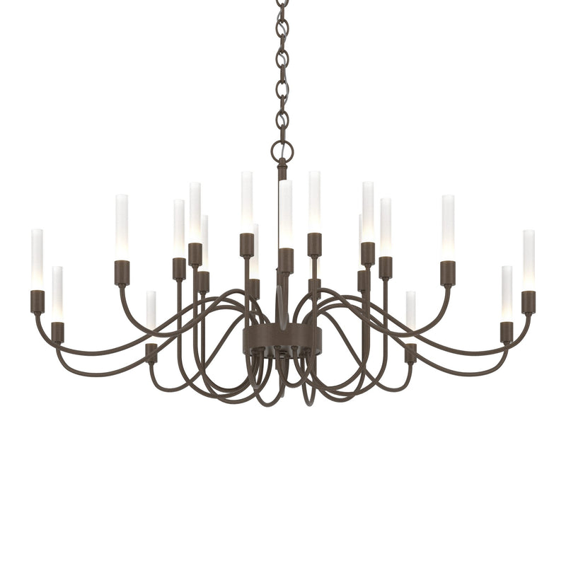 Lisse Chandelier 20 Light in Bronze by Hubbardton Forge