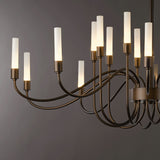 Lisse Chandelier 20 Light detail in Dark Smoke, by Hubbardton Forge