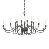 Lisse Chandelier 20 Light in Natural Iron by Hubbardton Forge