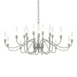 Lisse Chandelier 20 Light in Sterling by Hubbardton Forge