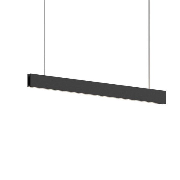 Lithe 2 Sided Linear Pendant Texture Black Small By Sonneman