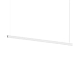 Lithe 2 Sided Linear Pendant Textured White Extra Large By Sonneman