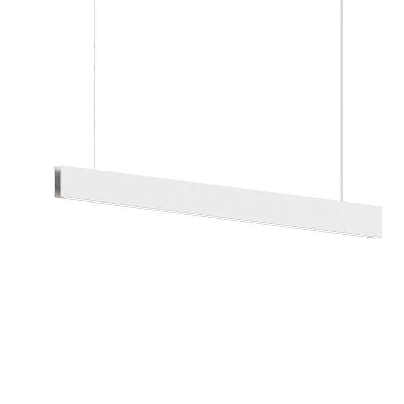 Lithe 2 Sided Linear Pendant Textured White Small By Sonneman