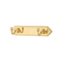 Littleton Double Brass Coat Rack