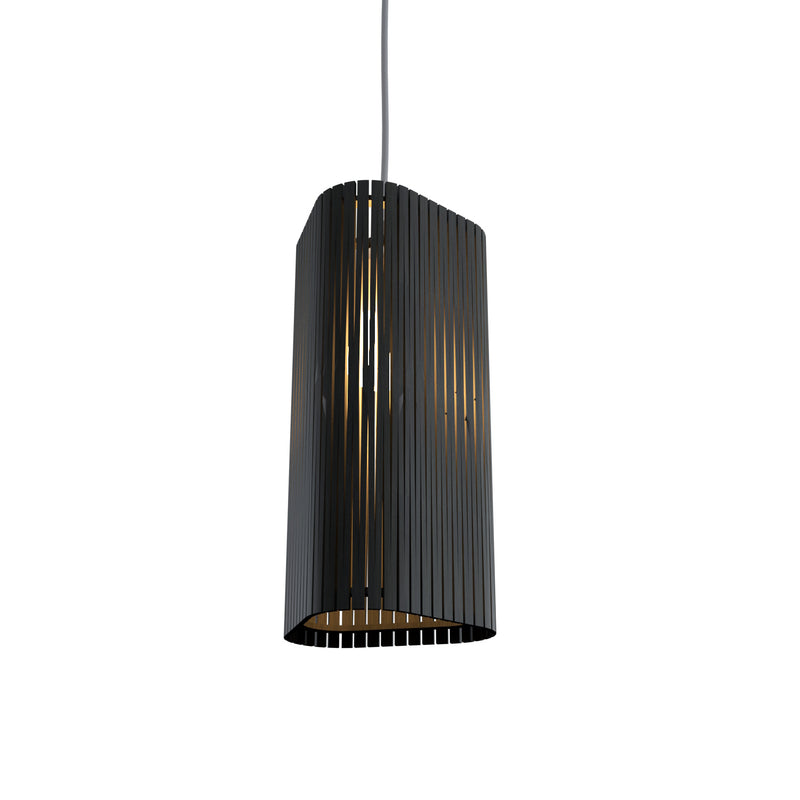 Living Hinges Narrow Pendant By Accord Lighting, Finish: Charcoal