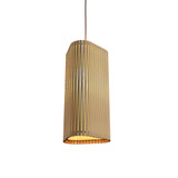 Living Hinges Narrow Pendant By Accord Lighting, Finish: Maple