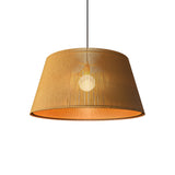 Living Hinges Taper Drum Pendant By Accord Lighting, Finish: Cathedral Freijo