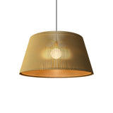 Living Hinges Taper Drum Pendant By Accord Lighting, Finish: Pale Gold
