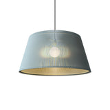 Living Hinges Taper Drum Pendant By Accord Lighting, Finish: Satin Blue