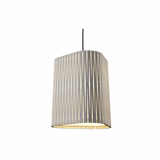 Living Hinges Wide Pendant, Finish: Iredescent White