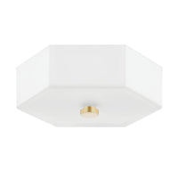 Lizzie Flush Mount - Aged Brass