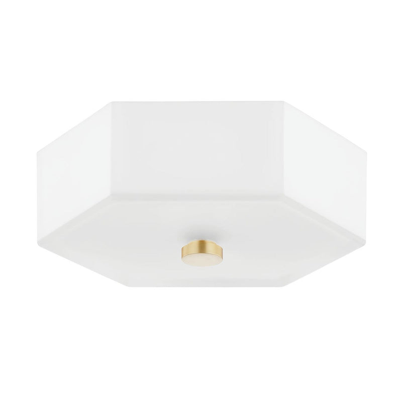 Lizzie Flush Mount - Aged Brass