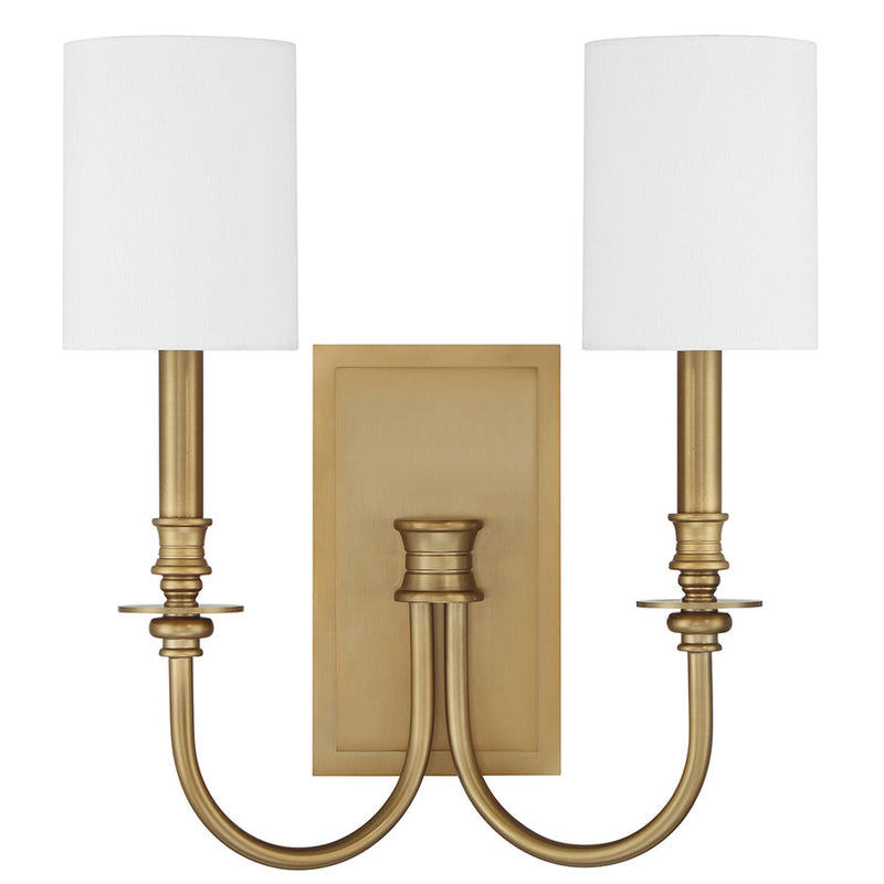 Lloyd 2 Light Sconce By Crystorama-Front View
