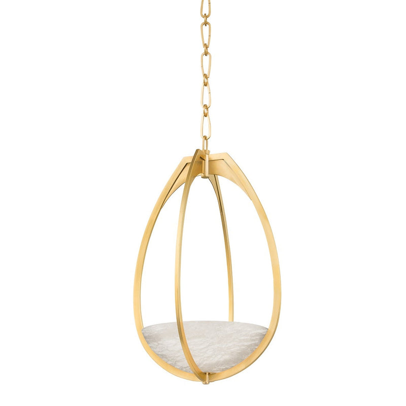 Lloyd Pendant - 13.75 Inch - Aged Brass by Hudson Valley