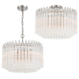 Lofton Semi Flush Polished Nickel By Crystrorama - Alt View