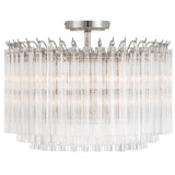 Lofton Semi Flush Polished Nickel By Crystrorama - Front View1